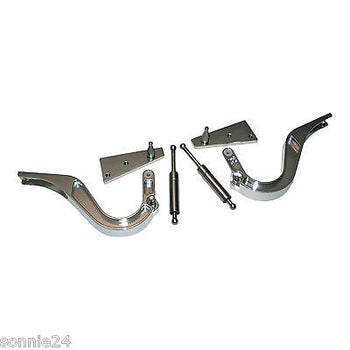 1966 1967 CHEVELLE BILLET TRUNK HINGES POLISHED. MADE IN U.S.A.